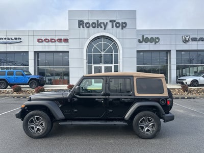 2020 Jeep Wrangler Unlimited Black and Tan 4X4