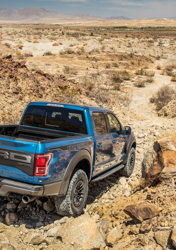 F-150 Driving Down a Rocky Path